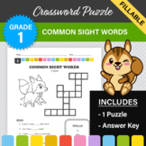 Common Sight Words Crossword Puzzle #2 (1st Grade)