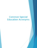 Common Special Education Acronyms