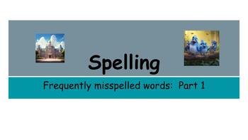 Preview of Common Spelling Mistakes Part 1