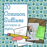 Common Suffixes Vocabulary (distance learning option)