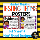 Academic Vocabulary Testing Terms Posters