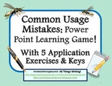 Common Usage Mistakes Power Point Game with Application exercises