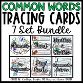 Common Words Tracing Cards BUNDLE | Write and Wipe Practice
