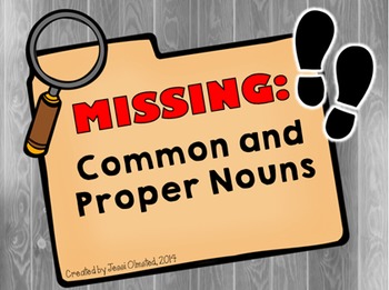 Preview of Common Noun and Proper Noun Detective Presentation