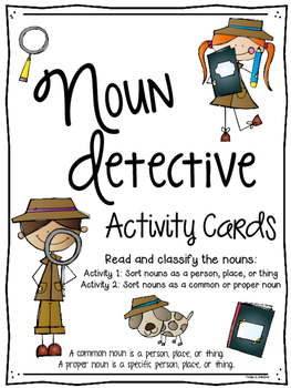Preview of Common and Proper Noun Detective Activities