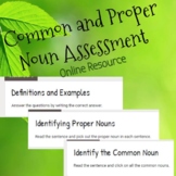 Common and Proper Noun Online Assessment