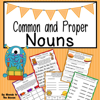 Preview of Common and Proper Nouns - TpT Digital Activity - Distance Learning