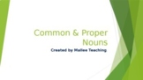 Common and Proper Nouns PowerPoint Activity