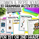 Common and Proper Nouns Activities, Grammar Worksheets, So