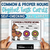Common and Proper Nouns Activity Digital Task Cards | BOOM