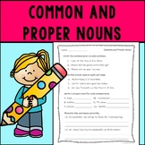 Common and Proper Nouns Assessment or Practice