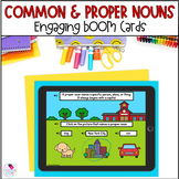 Common and Proper Nouns 1st Grade Grammar BOOM Cards™