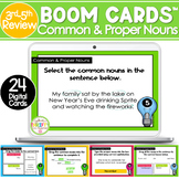 Common and Proper Nouns | Boom Cards | Digital Task Cards