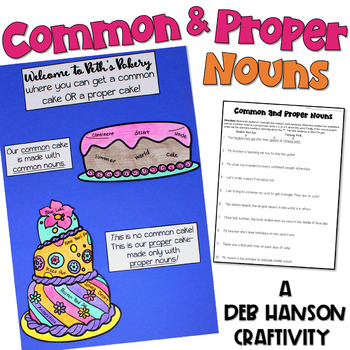 Preview of Common and Proper Nouns Craftivity