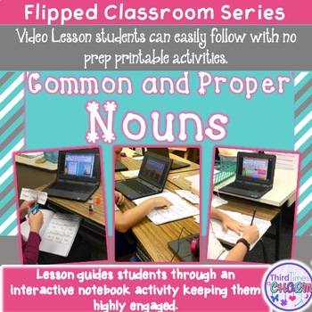 Preview of Common and Proper Nouns For The Flipped Classroom