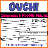 Common and Proper Nouns Game for a Small Group Activity: OUCH