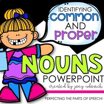 Preview of Common and Proper Nouns PowerPoint - An Interactive Lesson!