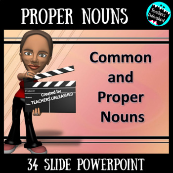 Preview of Common and Proper Nouns PowerPoint Lesson