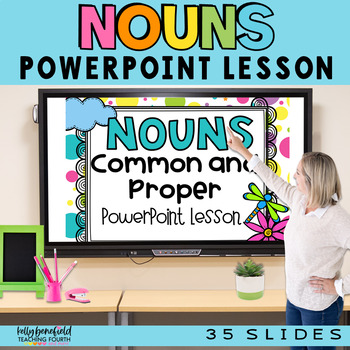 Preview of Common and Proper Nouns PowerPoint Parts of Speech Lesson