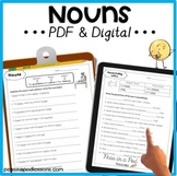 Common and Proper Nouns Singular and Plural Worksheets Nouns