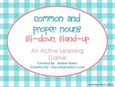 Common and Proper Nouns Sit Down Stand Up Active Learning Game