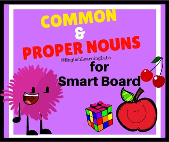 Preview of Common and Proper Nouns Digital Online Learning Resource - ELA