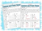 Common and Proper Nouns Worksheet Activity Page