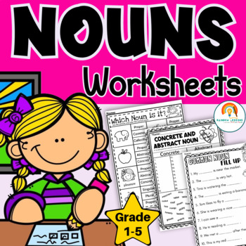 Preview of Common and Proper Nouns Worksheets | Singular and Plural Nouns Worksheets