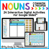 Common and Proper Nouns for Google Slides Distance Learning Digital Activities