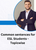 Common sentences for ESL Students - Topicwise