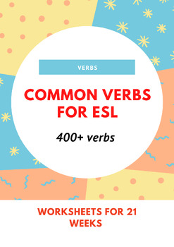 Preview of Common verbs for ESL