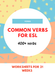 Common verbs for ESL