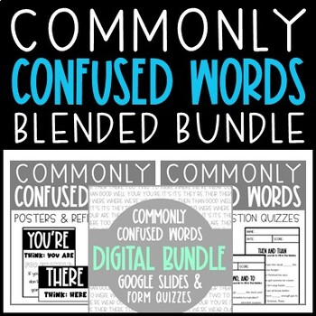 Preview of Commonly Confused Words Blended Bundle - Google