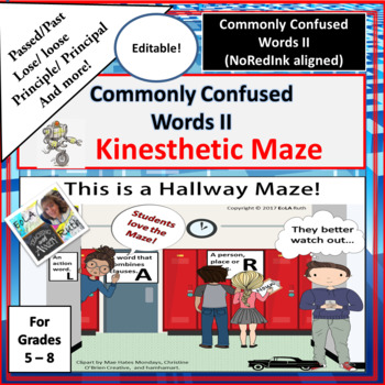 Commonly Confused Words II Kinesthetic Maze | NoRedInk Aligned