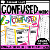 Commonly Confused Words Worksheets, Activities, and Anchor Charts