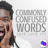 Commonly Confused Words task cards + self-checking EASEL activity
