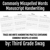 Commonly Misspelled Words | Manuscript Handwriting Practice