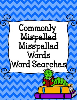 Preview of Commonly Misspelled Words Word Searches (OVER 40 word searches!)