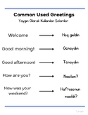 Commonly Used Greetings (Turkish)