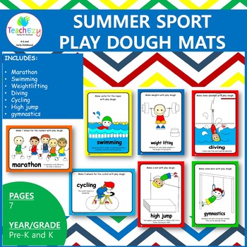 Summer Sport Play Dough Mats