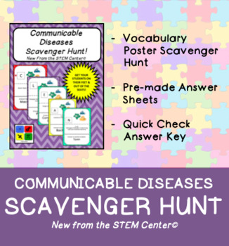 Preview of Communicable Diseases Scavenger Hunt
