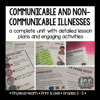 Preview of Communicable and Non-Communicable Illnesses / Diseases Immune System Unit