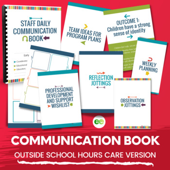 Preview of Communicate & Reflect Printable Pages for outside school hours care educators.