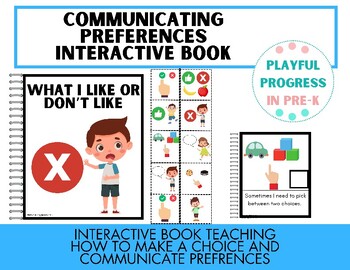 Preview of Communicating Preferences - Interactive Social Story, Pre-K/Kindergarten