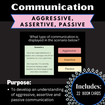 Communication - Aggressive, Assertive, Passive by Speech Therapy with Anna