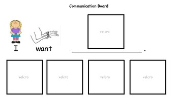 Preview of Communication Board (Food Items)