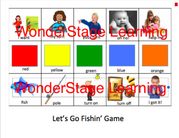 Communication Board (for use with the Let's Go Fishin' Game)