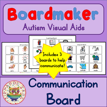 Preview of Communication Boards - Boardmaker Visual Aids for Autism and Non-verbal