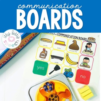 Preview of Communication Boards for Speech & Language Common Toys & Activities 