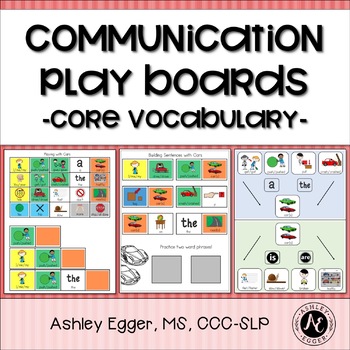Preview of AAC Core Vocabulary Activities and Communication Boards
